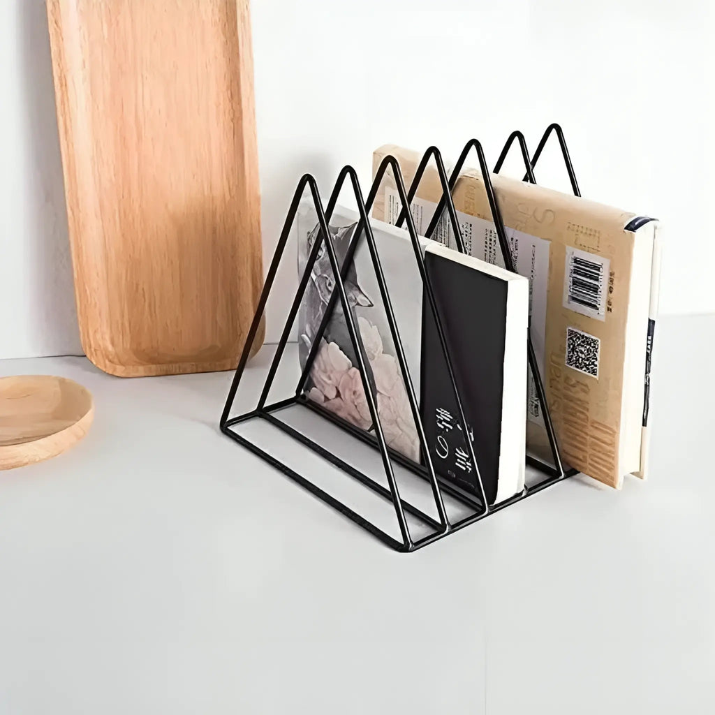 9 Slot Modern Book Rack
