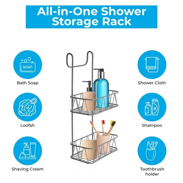 2-Tier Shower Hanging Caddy