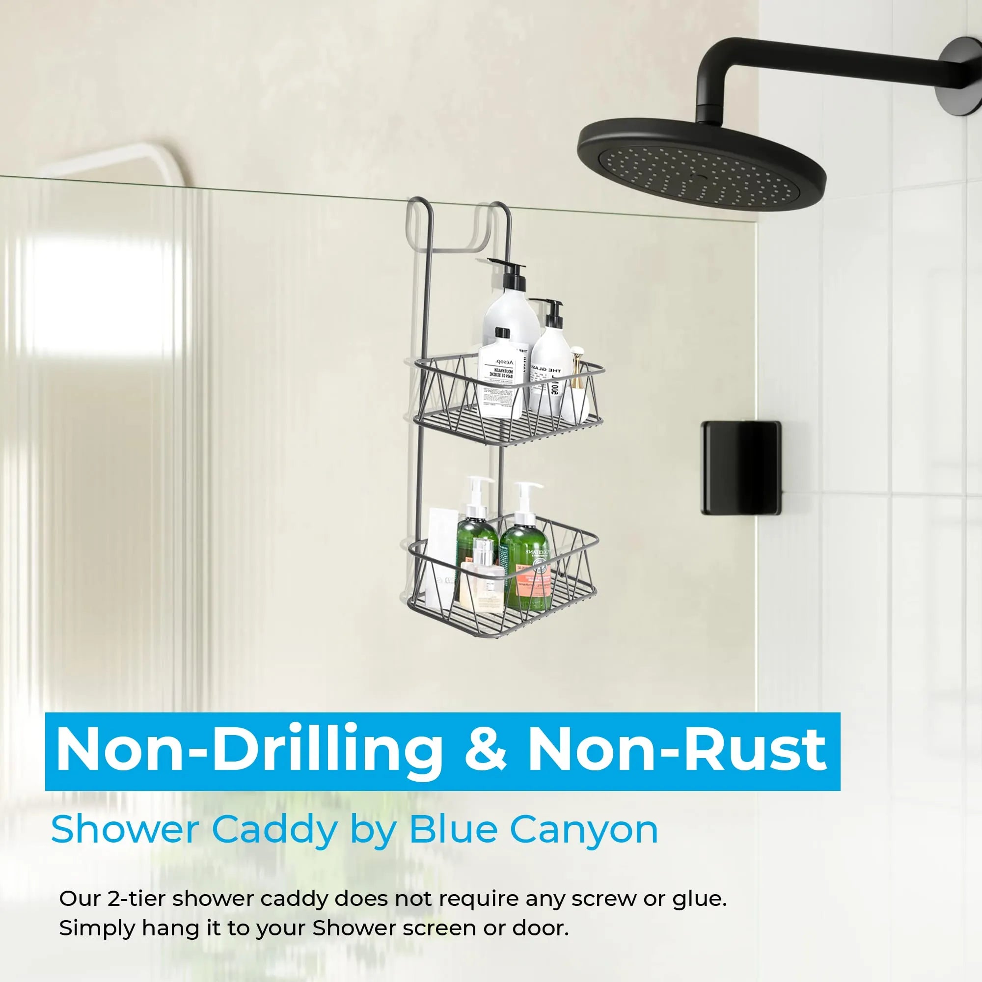 2-Tier Shower Hanging Caddy